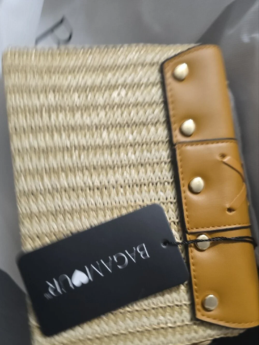 Chic Tan Leather Tassel Crossbody Wallet - BAGAMOUR